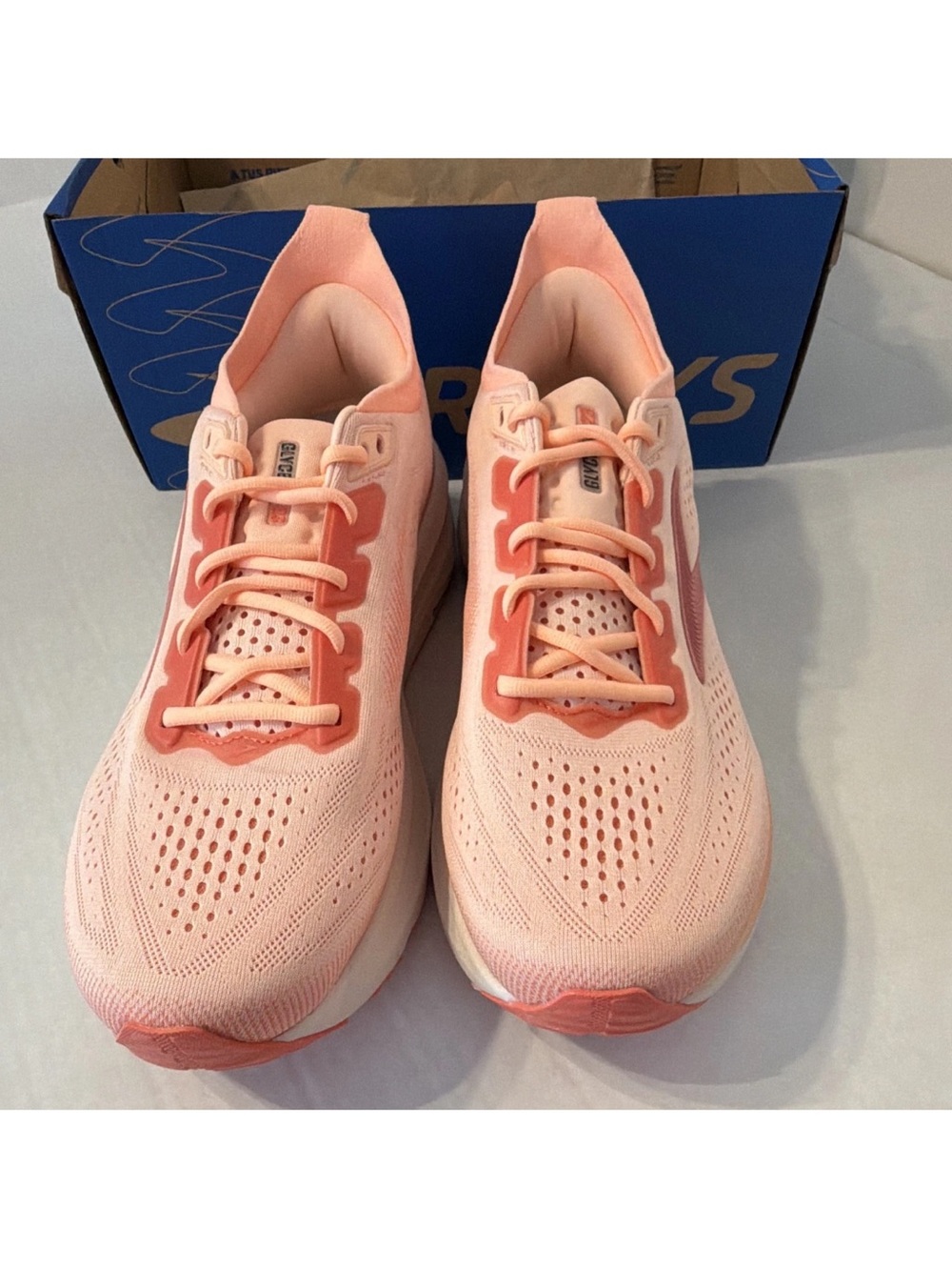 Brooks Glycerin 23 Women’s Low Top Lace-Up Mesh Running Sneaker CORAL W12/M10.5 - Picture 4 of 5